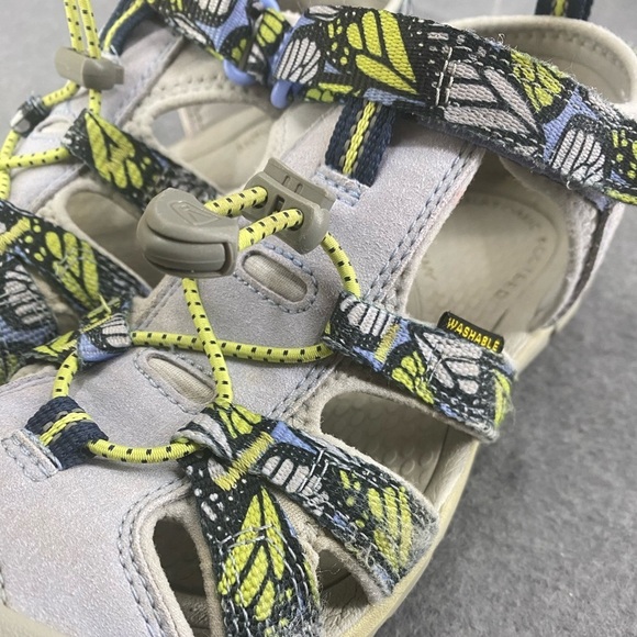 KEEN Seacamp 2CNX Closed Toe Sandal, Hydrangea/Sharp Green Size 3 Big Kid - Picture 4 of 11